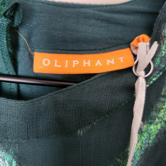 NWT Oliphant | Balloon Waisted Mini Dress in Aurora Teal - Size S - Picture 9 of 12